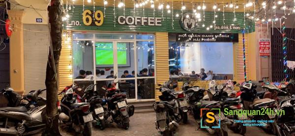Sang nhượng quán cafe nằm mặt tiền đường Quán Nam, phường Kênh Dương, quận Lê Chân, Thành phố Hải Phòng.