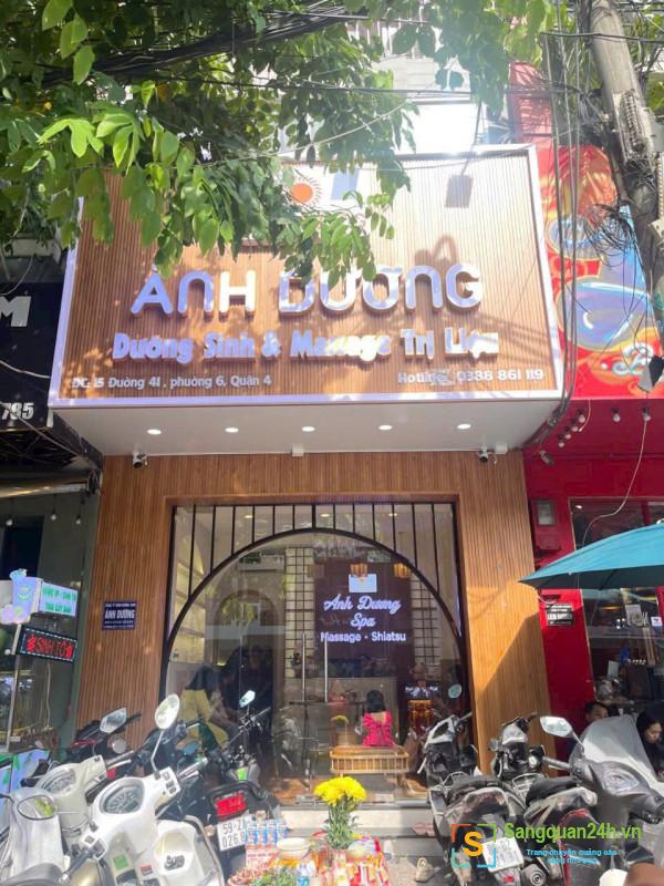 CẦN SANG NHƯỢNG SPA CHUYÊN DƯỠNG SINH TRỊ LIỆU – MẶT TIỀN QUẬN 4